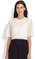 Thumbnail for your product : A.L.C. Fremont Crocheted Cropped Top