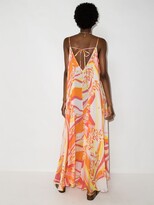 Thumbnail for your product : Emilio Pucci Abstract-Print Long Beach Dress