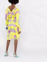 Thumbnail for your product : MSGM Flower-Print Gathered Dress