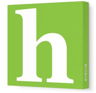 Avalisa Stretched Canvas Lower Letter H Nursery Wall Art
