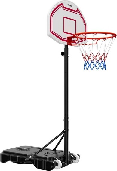 Angel Sar AngelSarPortableBasketballStandHeightAdjustablefrom5.2to6.9ftKidsBasketballHoopwithRollingWheelsandNylonNetPortableBackboard