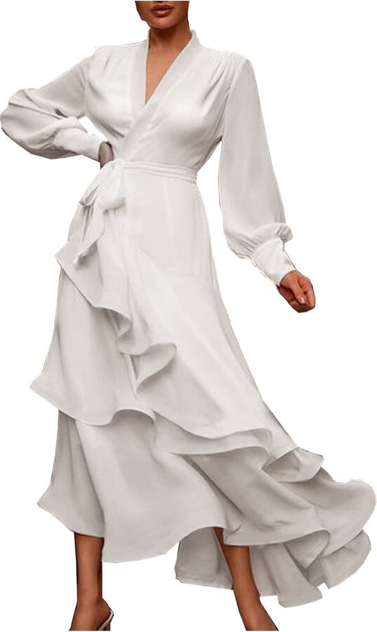 routinfly Dresses for Women UK Plus Size Ladies's Casual Summer