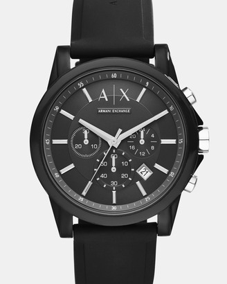 Armani Exchange Outerbanks Black Chronograph Watch