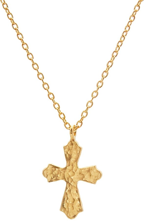 Gurhan Juju 22K & 24K Yellow Gold Small Cross Pendant Necklace ShopStyle