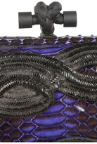 Thumbnail for your product : Bottega Veneta The Knot appliquéd rainbow snake clutch