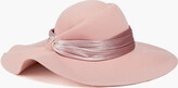 Thumbnail for your product : Eugenia Kim Catherine Velvet-trimmed Wool-felt Hat
