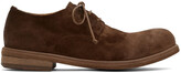 Thumbnail for your product : Marsèll Brown Suede Zucca Media Derbys