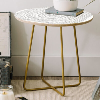 East Urban Home Dash and Ash Sleepy Dream Catcher Round End Table