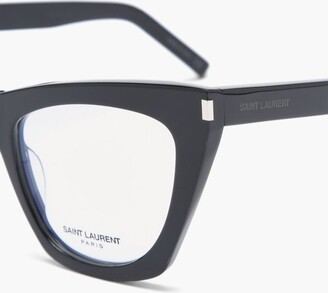 Saint Laurent Eyewear Eyewear - Kate Cat-eye Acetate Glasses - Black