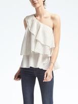 Thumbnail for your product : Banana Republic Limited Edition Tiered Eyelet One-Shoulder Top