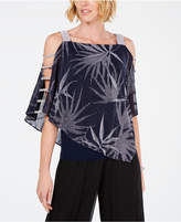Thumbnail for your product : MSK Metallic Rhinestone Palm-Print Top