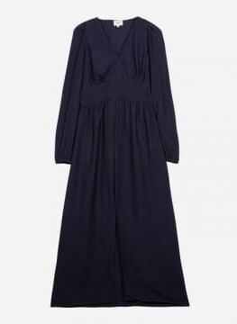 navy linen dress uk