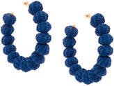 Carolina Herrera raffia beads earrings