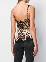 Thumbnail for your product : Dolce & Gabbana Leopard-Print Satin Camisole Top
