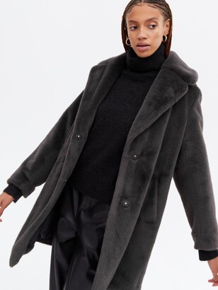 knee length grey coat