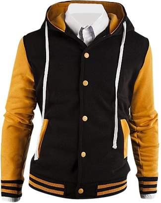 jeansian Men's Fashion Jacket Outerwear Tops Hoodie 9006 S