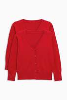 Thumbnail for your product : Next Girls Red V-Neck Cardigan Two Pack (3-16yrs)