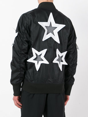 Kokon To Zai star appliqué bomber jacket