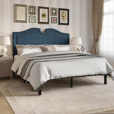 Winston Porter Herlind Tufted Upholstered Panel Bed