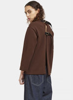 Thumbnail for your product : Marni Women’s Oversized Crimplene Open Back Sweater in Brown