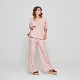 Thumbnail for your product : A Line Clothing Pink Wide Trousers With Pleats