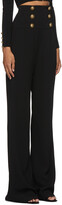 Thumbnail for your product : Balmain Black Corset 6-Button Trousers