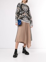 Thumbnail for your product : System Asymmetric Pleated Skirt