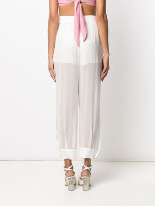 Pucci High-Rise Sheer Trousers