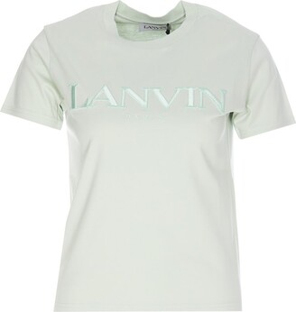 Lanvin Logo Embroidered Crewneck T-Shirt