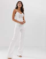 Thumbnail for your product : Paper Dolls wide leg jumpsuit with lace
