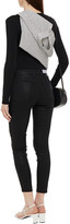 Thumbnail for your product : J Brand Cropped Coated High-rise Skinny Jeans