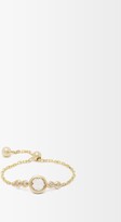 Thumbnail for your product : Anissa Kermiche April Diamond, Clear Quartz & Gold Chain Ring