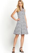 Thumbnail for your product : Definitions Jacquard Animal Zip Front Dress