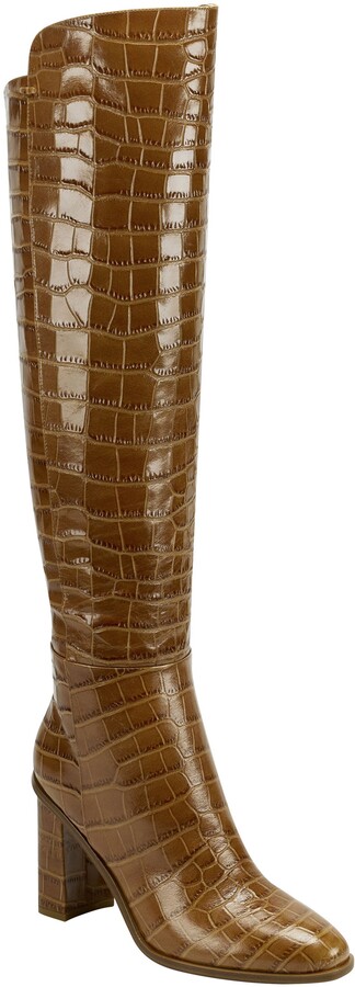 Marc fisher ltd high shaft croco leather boots Clearance