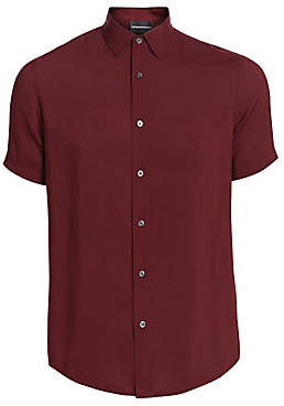 Emporio Armani Men's Short Sleeve Button-Down Shirt