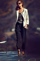 Thumbnail for your product : Eileen Fisher Round Neck Zip Jacket (Regular & Petite)