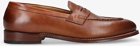 Grenson Mens Dark Brown Lloyd Leather Loafers Eur 44 / 10 Uk Men