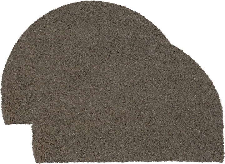 Nicola Spring Coir Half Moon Door Mats 60 x 40cm Grey Pack of 2 ShopStyle