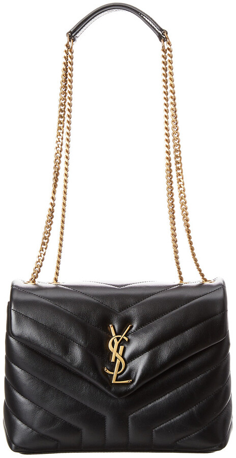 Saint Laurent Mini Loulou Toy Bag In Y Matelasse Leather Black/Gold