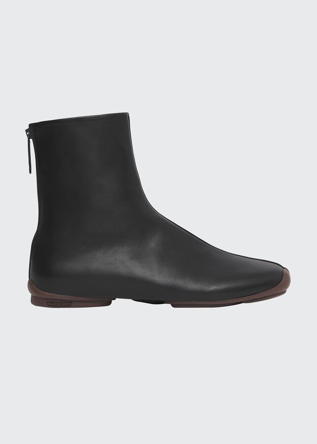 flat bottom boots mens