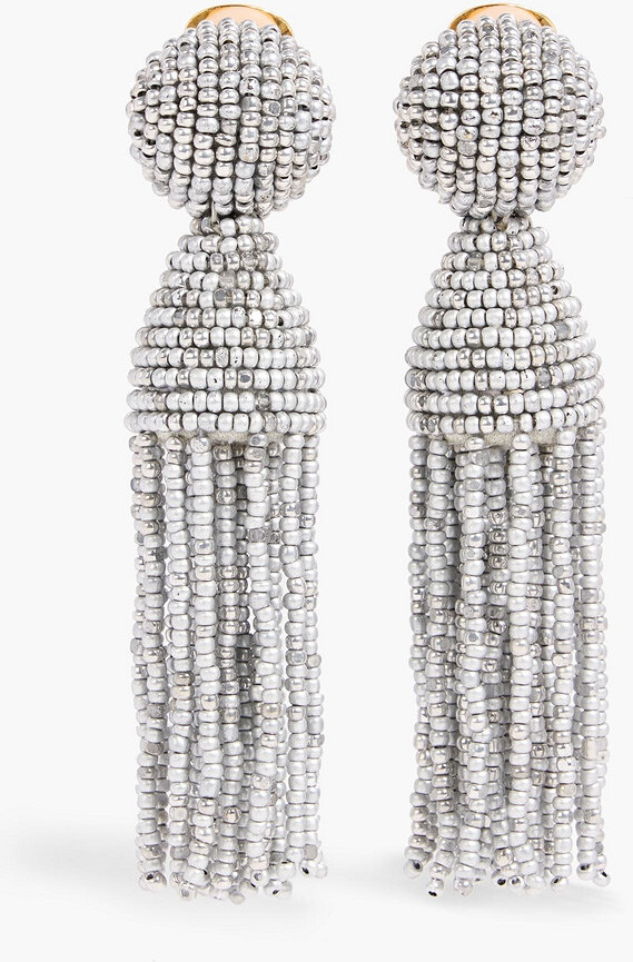 Beaded clip earrings