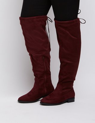 Charlotte Russe Wide Width Drawstring Over-The-Knee Boots