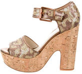 Thumbnail for your product : KORS Sequin Platform Sandals