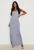 Thumbnail for your product : boohoo Tall Frill Hem Strappy Maxi Dress