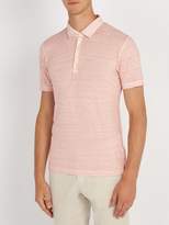Thumbnail for your product : 120% Lino Linen Jersey Polo Shirt - Mens - Pink