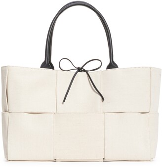 bottega veneta arco canvas tote