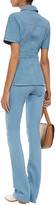 Thumbnail for your product : VVB Belted High-rise Flared Jeans