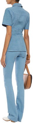VVB Belted High-rise Flared Jeans
