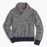 Thumbnail for your product : J.Crew Boys' shawl-collar speckled cotton sweater
