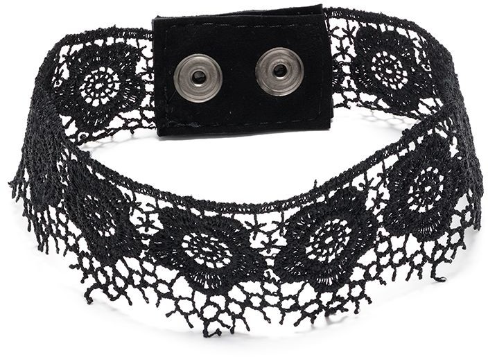 Manokhi Cotton Lace Choker Necklace - White